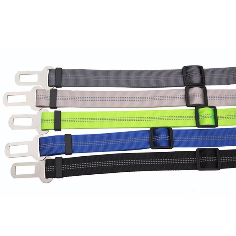 Dog Seat Belt Adjustable Pet Car Leash Harness Safety Leads for Vehicle Elastic Car Safety Belt