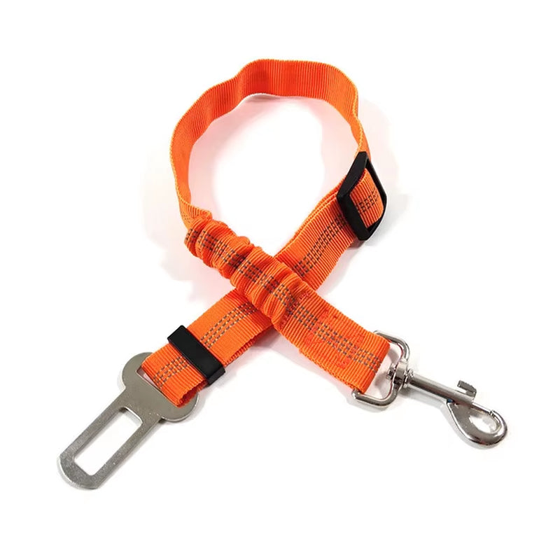 Dog Seat Belt Adjustable Pet Car Leash Harness Safety Leads for Vehicle Elastic Car Safety Belt