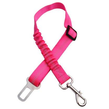 Dog Seat Belt Adjustable Pet Car Leash Harness Safety Leads for Vehicle Elastic Car Safety Belt